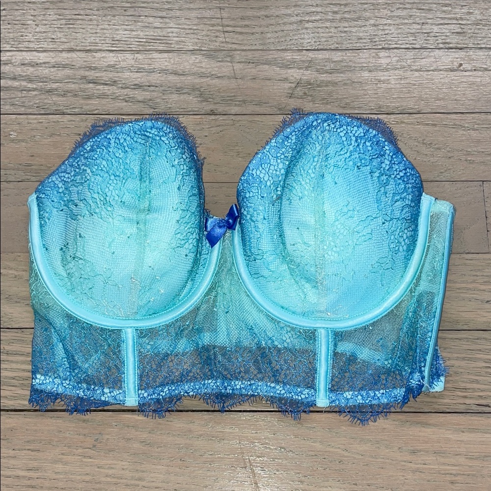 Aqua Lace Bustier
